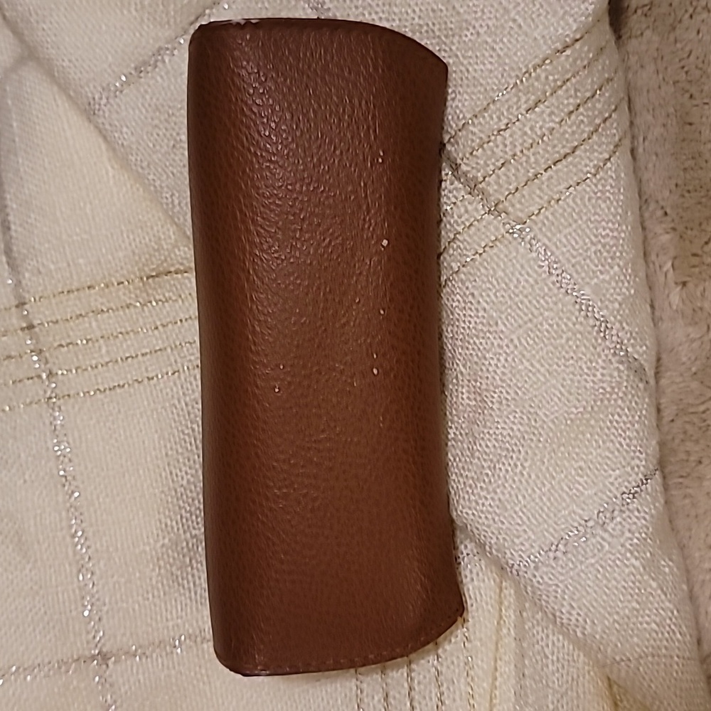 Ray-Ban Brown Leather Glasses Case - Picture 4 of 5